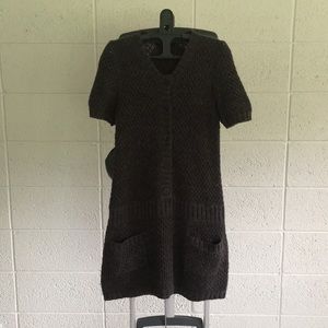 BCBG maxazaria grey sweater dress